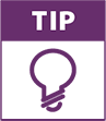 TIP Icon Image of a lightbulb used as the Icon for "TIP".