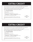 An image of the Extra Credit flyer template.