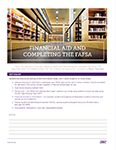 An image of the Financial Aid and Completing the FAFSA flyer.
