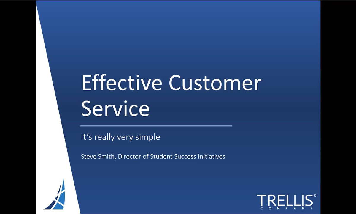 Thumbnail image from Webinar titled "Effective Customer Service - It's really very simple".