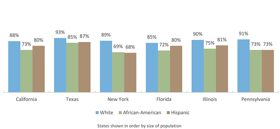 High School Graduation Rates, by Race/Ethnicity (2015-2016)