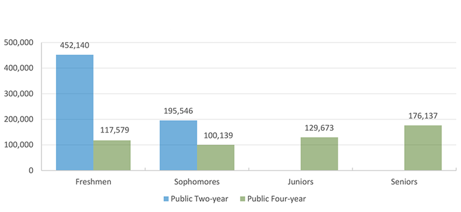 Undergraduates by Classification and Sector (Fall 2017)