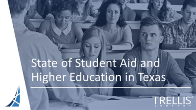Thumbnail image from webinar titled "State of Student Aid and Higher Education in Texas"