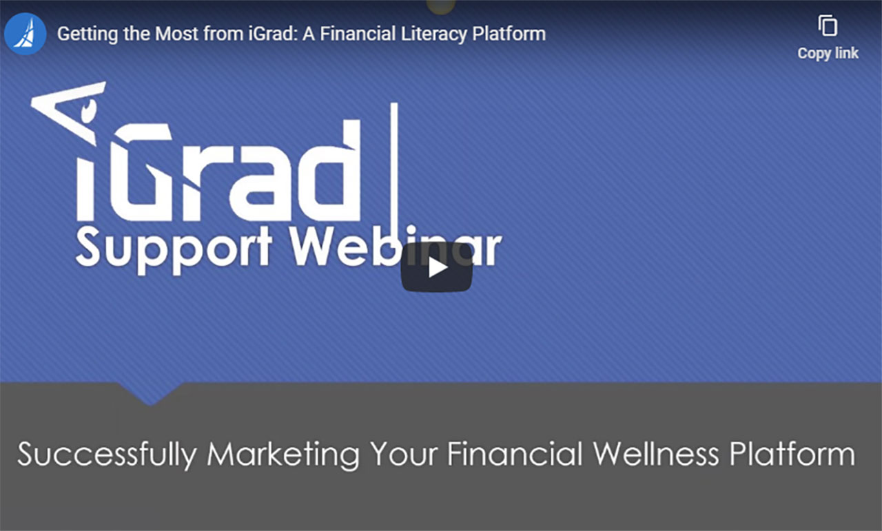 Thumbnail image of iGrad webinar.