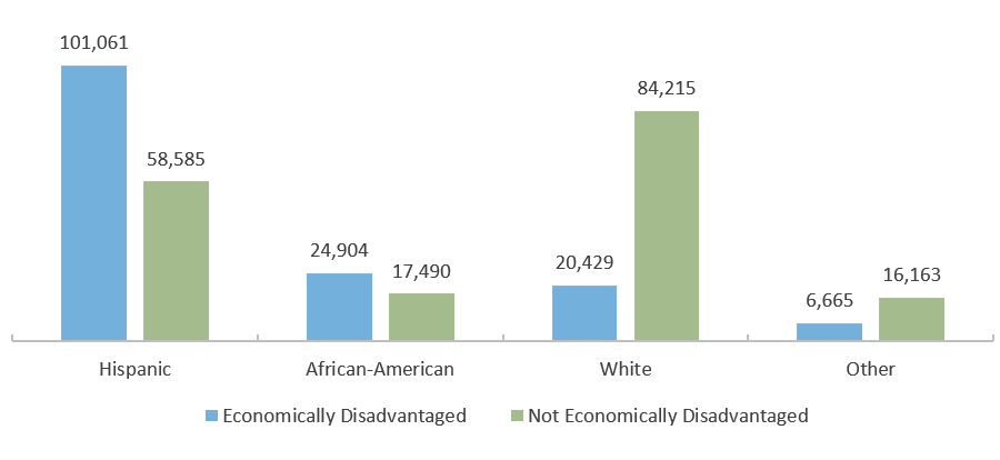 Number of 2017-18 Texas High School Graduates, by Ethnicity