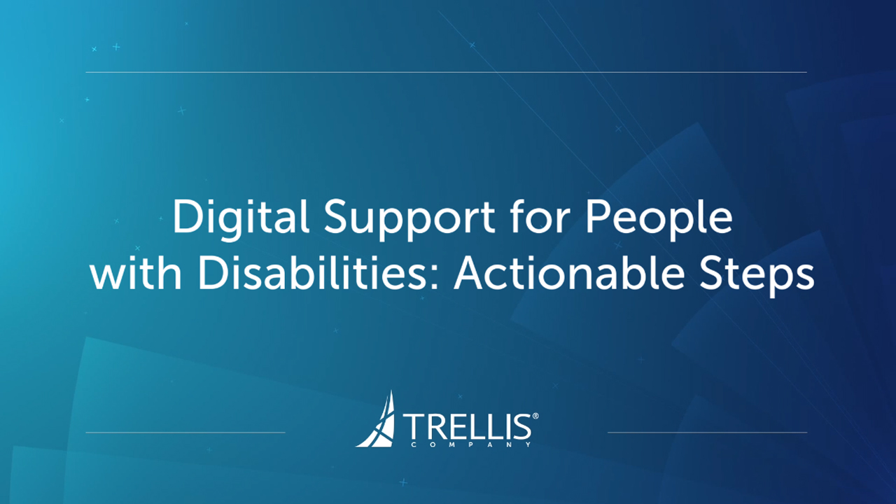 Screenshot from Webinar, "Digital Support for People with Disabilities: Actionable Steps"