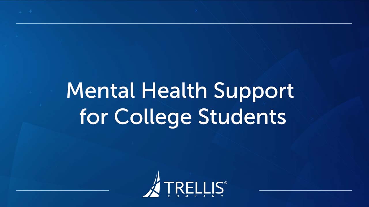 Screenshot from Webinar, "Mental Health Support for College Students".