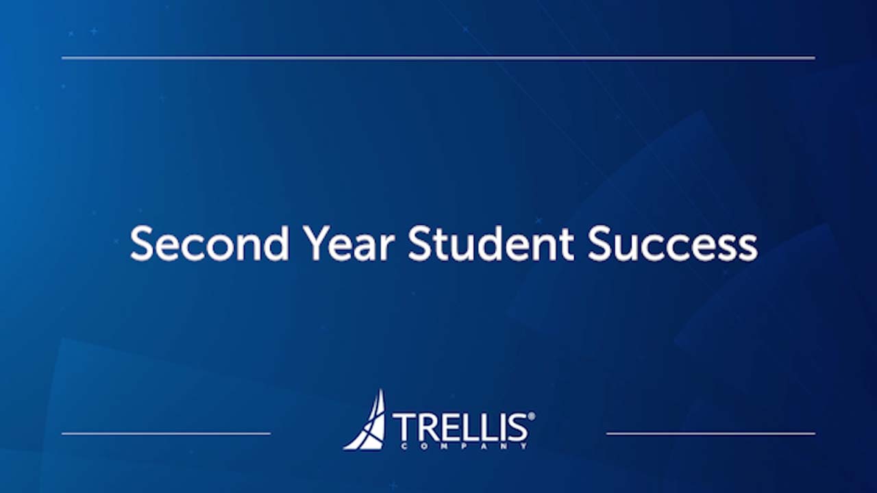 Screenshot from Webinar, "Second Year Student Success".