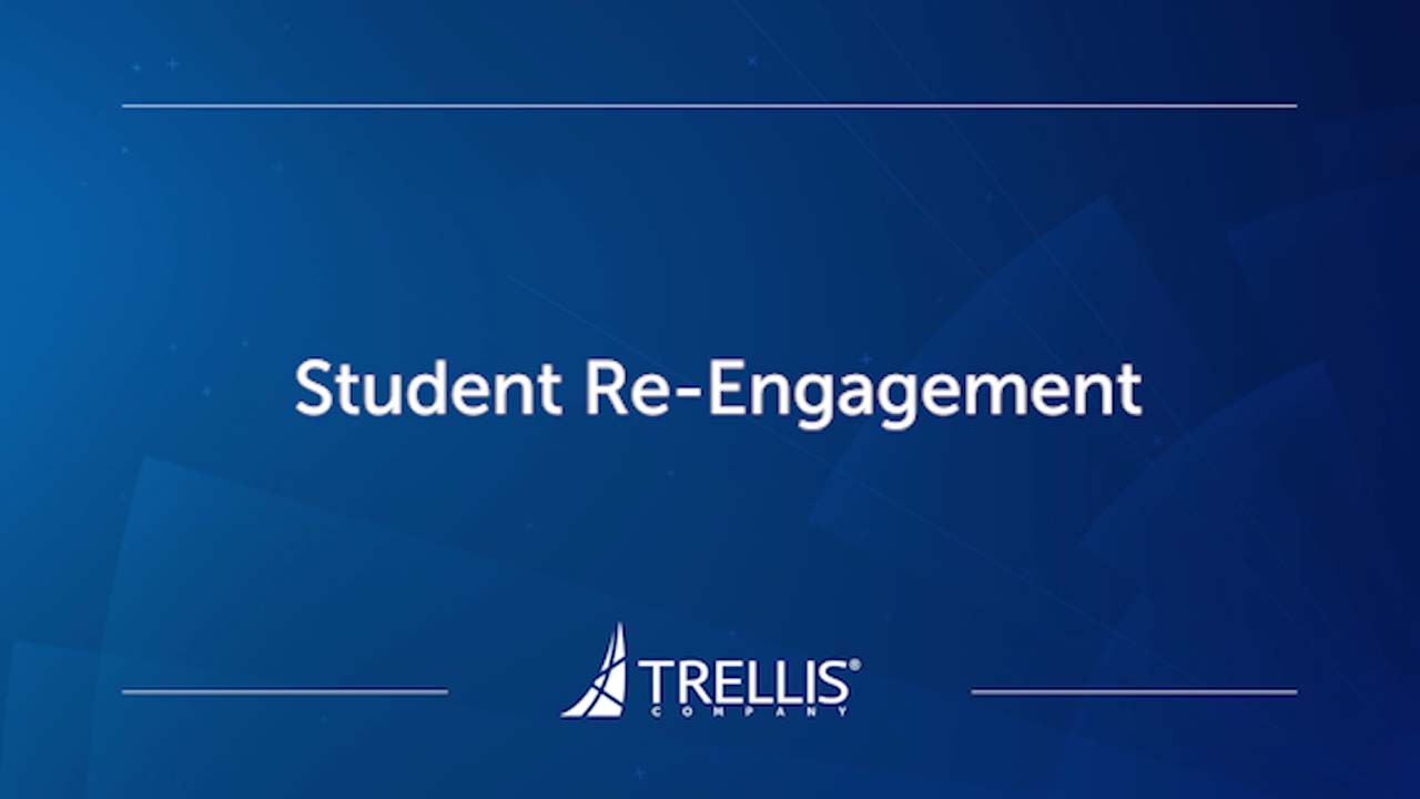 Screenshot from Webinar, "Student Re-Engagement".
