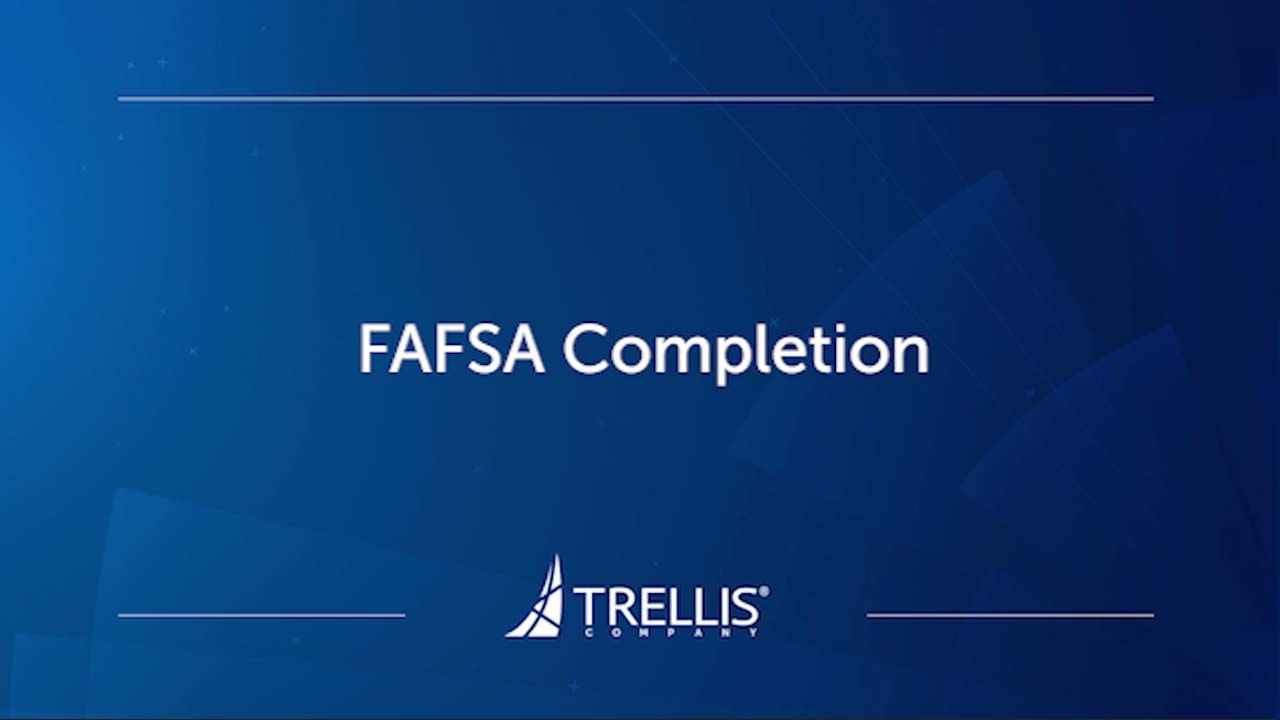 Screenshot from Webinar, "FAFSA Completion".