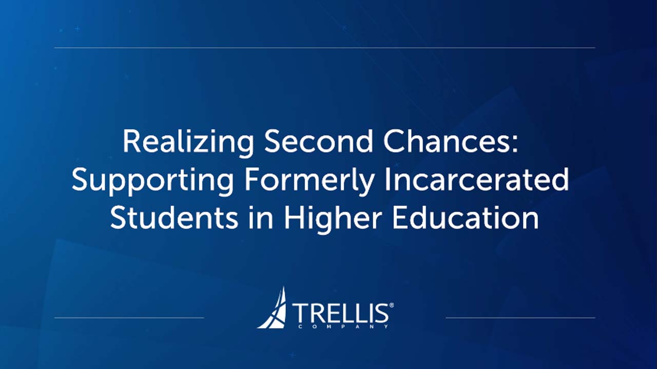 Screenshot from Webinar, "Realizing Second Chances: Supporting Formerly Incarcerated Students in Higher Education".