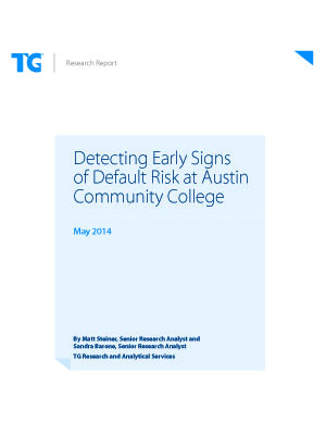 Detecting Early Signs of Default Risk at Austin Community College