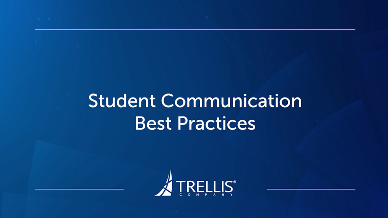 Webinar, Student Communication Best Practices