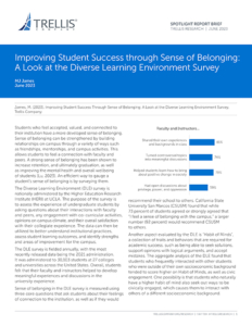 Research Brief Sense of Belonging