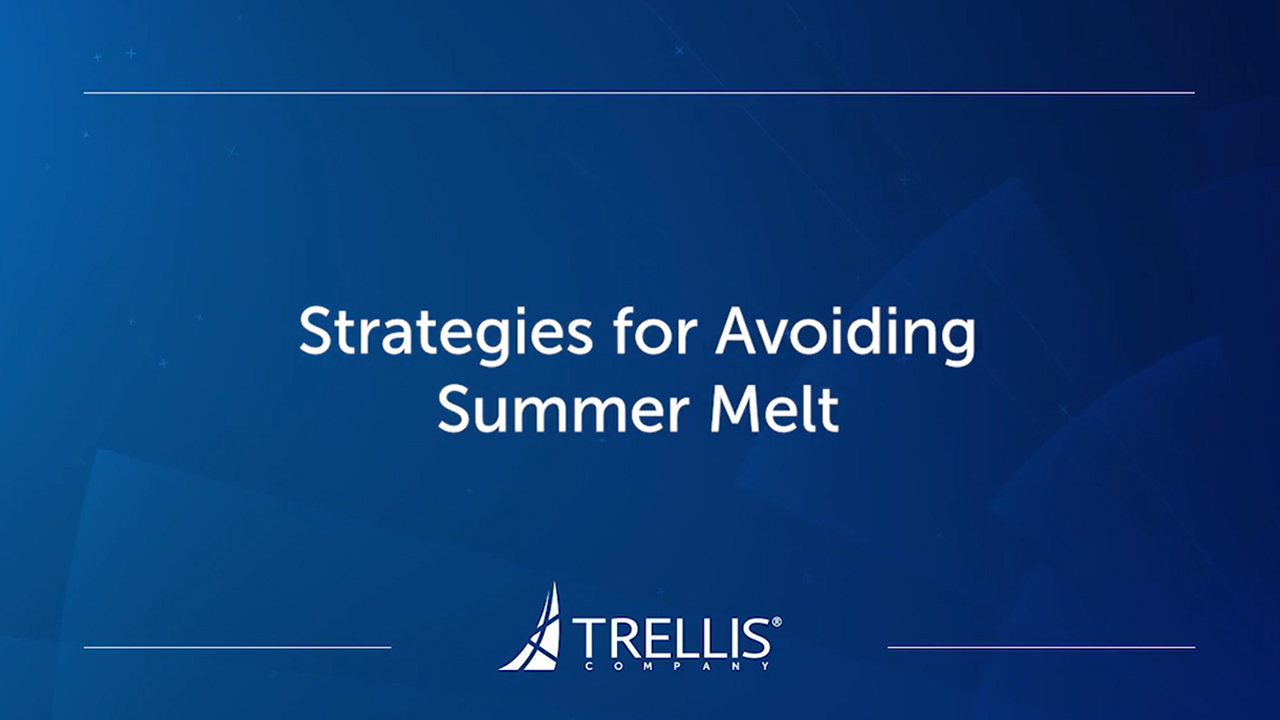 Webinar, Strategies for Avoiding Summer Melt