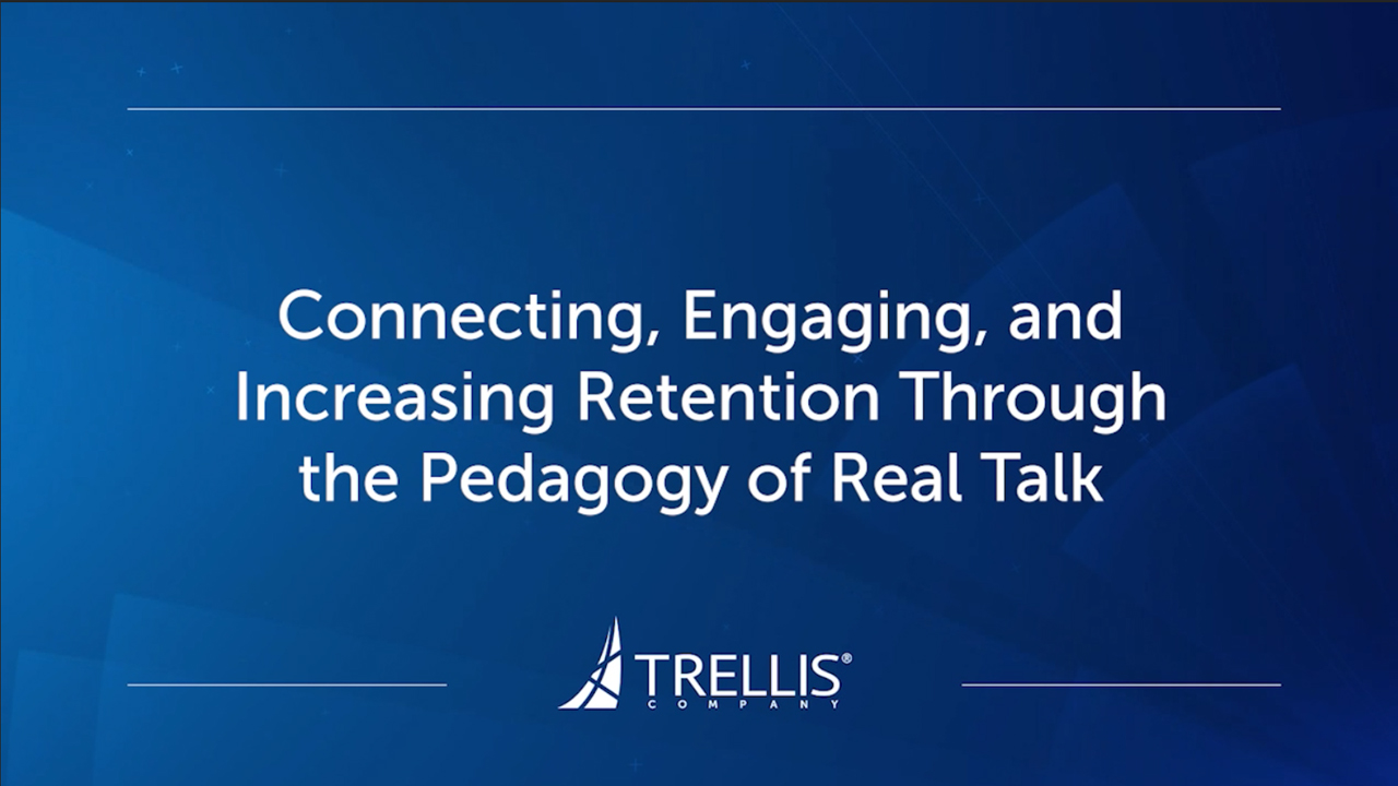 Webinar, Retention Through the Pedagogy of Real Talk